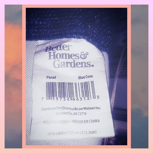 ⭐🌷Better Homes 🏡and Gardens🌱 Blue Curtain Panel - Picture 3 of 5